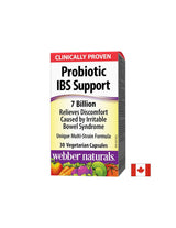 Probiotikus IBS támogatás/ Probiotikus IBS 4 törzs, 7 milliárd aktív probiotikum x 30 kapszula <tc>Webber Naturals</tc>