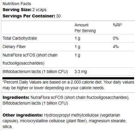 Probiotic+ Prebiotic Fiber 60 kapszula