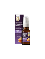 Méhszurok & Manuka mézes immunvédő spray 250 MED/ Torokspray propolisszal (250 MED), manuka mézzel és D3-vitaminnal, 20 ml