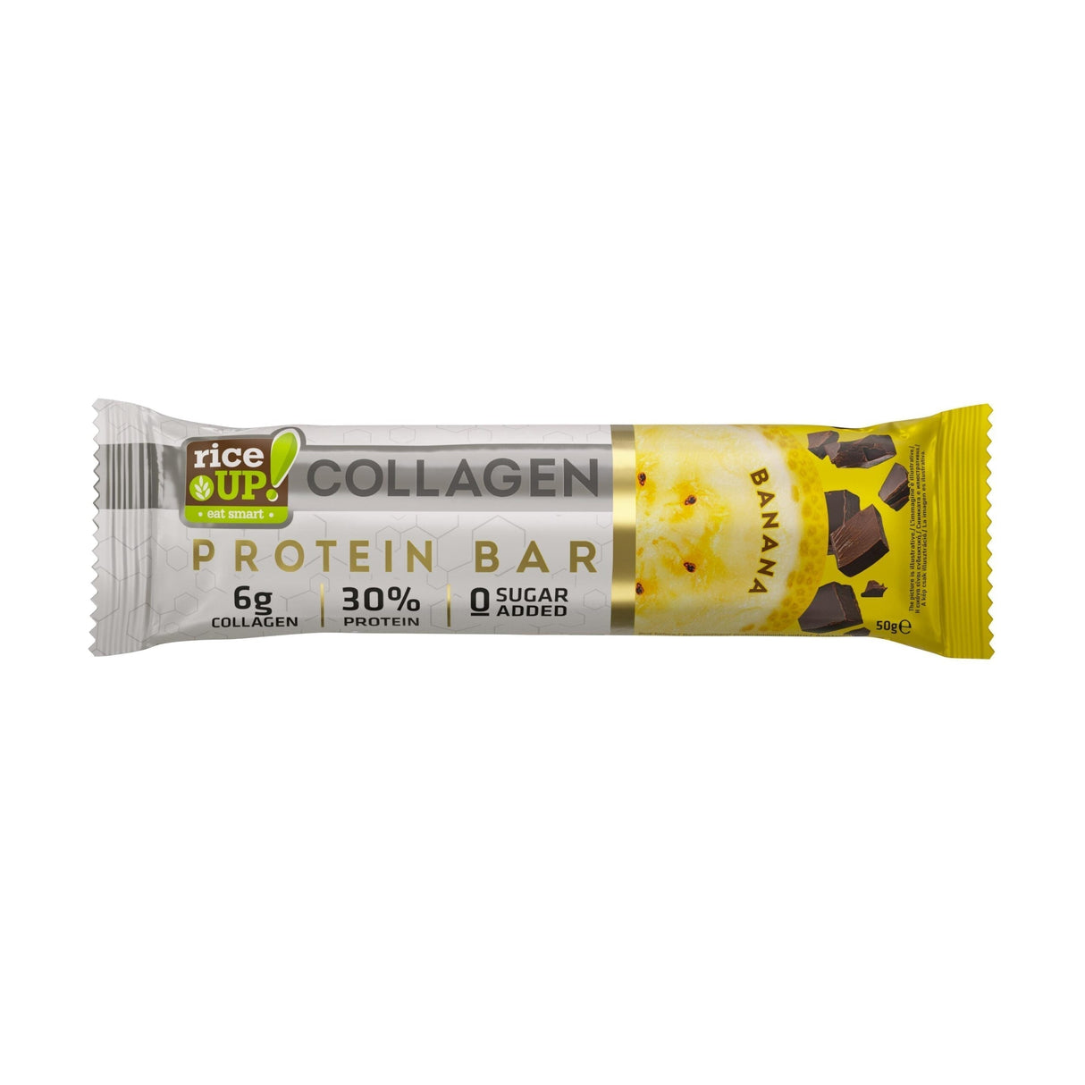 Fehérjeszelet 6 g kollagénnel & Hozzáadott cukor nélkül - 50g