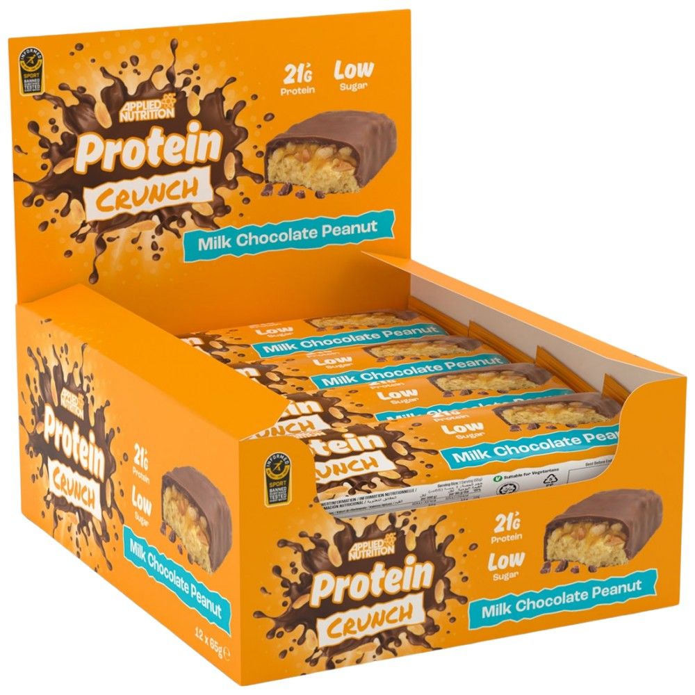 Applied Protein Crunch Bar - 12 x 65 grams - Nutra Best Europe