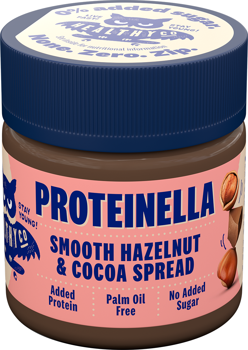 Proteinella Mogyoró és kakaó 200 g - folyékony csokoládé hozzáadott cukor és pálmaolaj nélkül