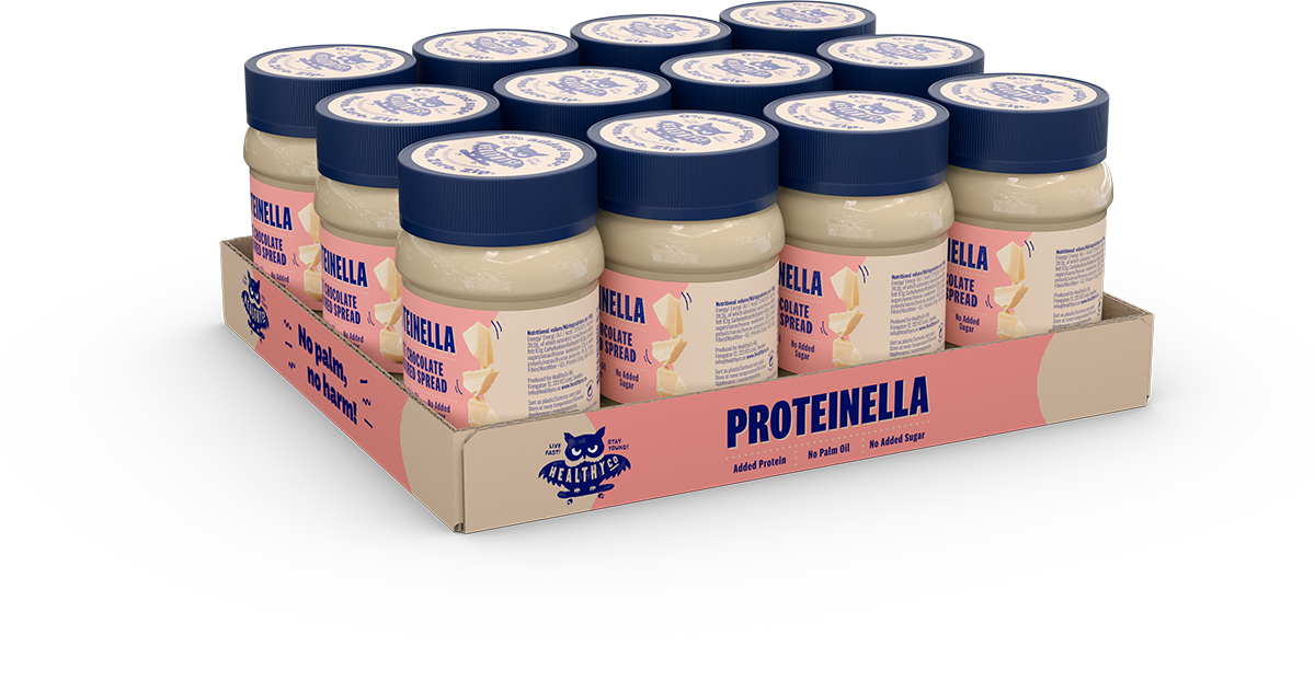 Proteinella White Chocolate 400 g - folyékony fehér csokoládé hozzáadott cukor és pálmaolaj nélkül