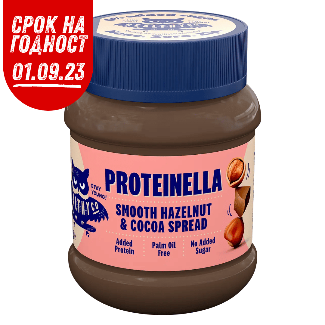 Proteinella Mogyoró és kakaó 400 g - folyékony csokoládé hozzáadott cukor és pálmaolaj nélkül