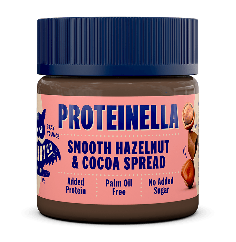 Proteinella Mogyoró és kakaó 400 g - folyékony csokoládé hozzáadott cukor és pálmaolaj nélkül