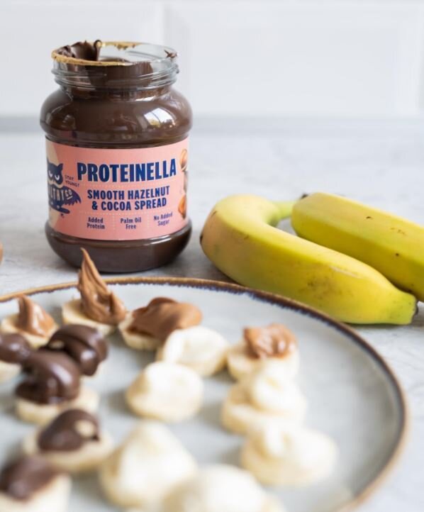 Proteinella Mogyoró és kakaó 400 g - folyékony csokoládé hozzáadott cukor és pálmaolaj nélkül