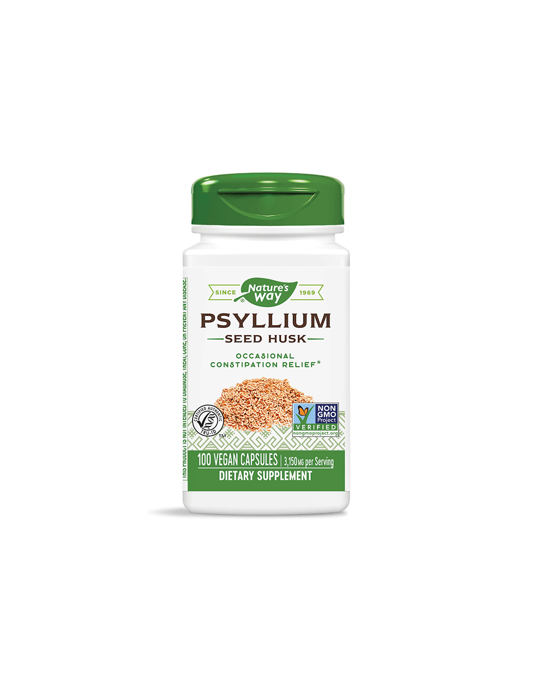 Psyllium Seed Husk 525 mg x 100 kapszula Nature's Way