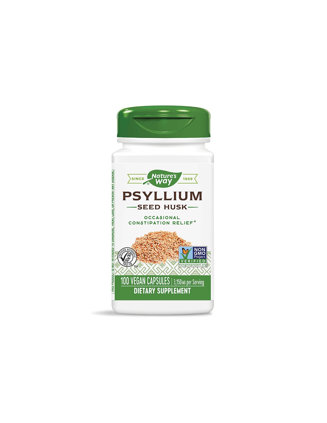 Psyllium Seed Husk 525 mg x 100 kapszula Nature's Way
