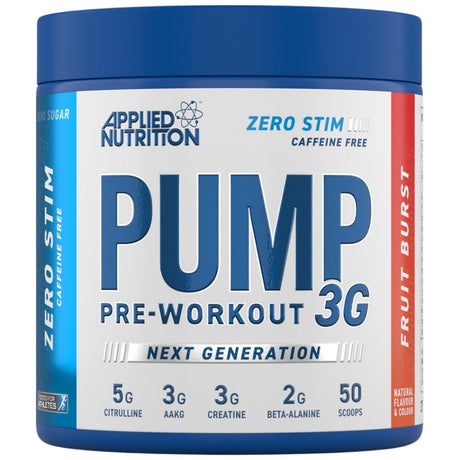 Pump 3G Stim-Free | Next Generation Pre-Workout - 375 grams - Nutra Best Europe