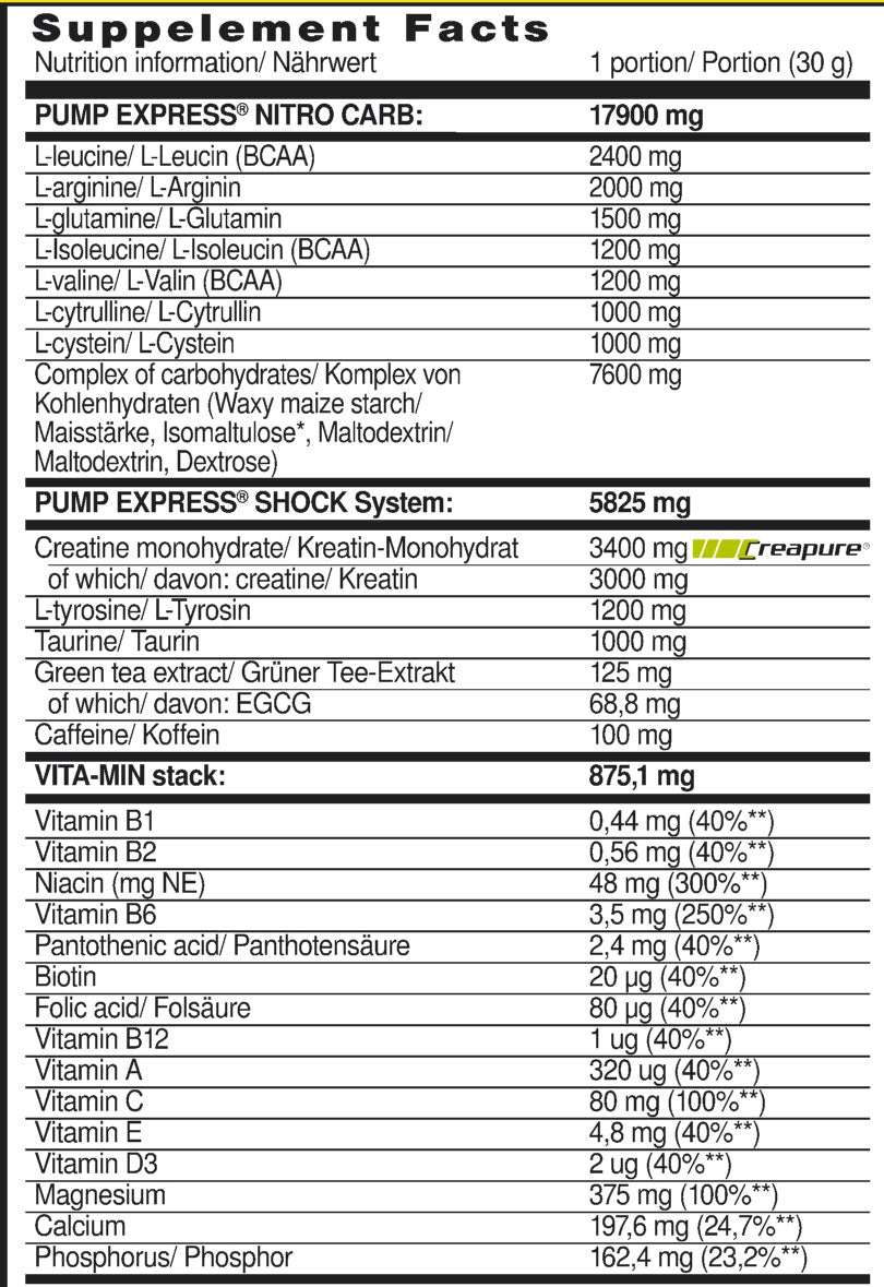 Pump Express 2.0 koncentrátum - 660 gramm