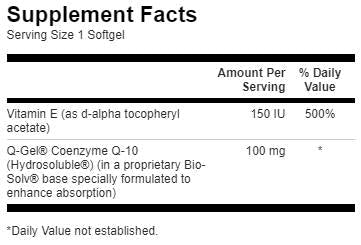Q-Gel Mega 100 60 Gel capsules - Nutra Best Europe