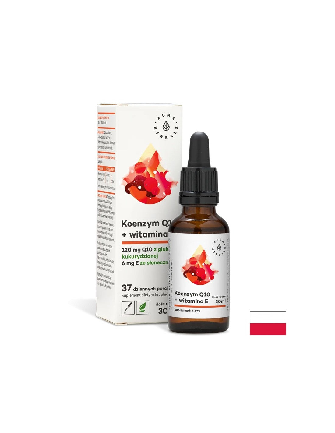 Szív- és érrendszerre - Q10 koenzim + E-vitamin, 30 ml csepp <tc>Aura Herbals</tc>