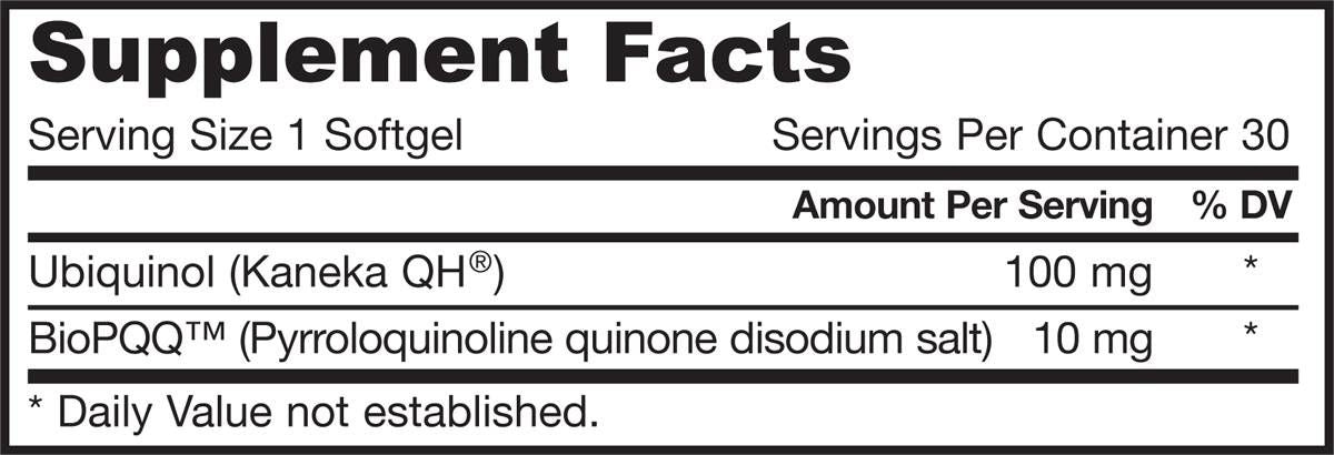 QH + PQQ (ubikinol + pirrolokinolin-kinon) - 30 gélkapszula