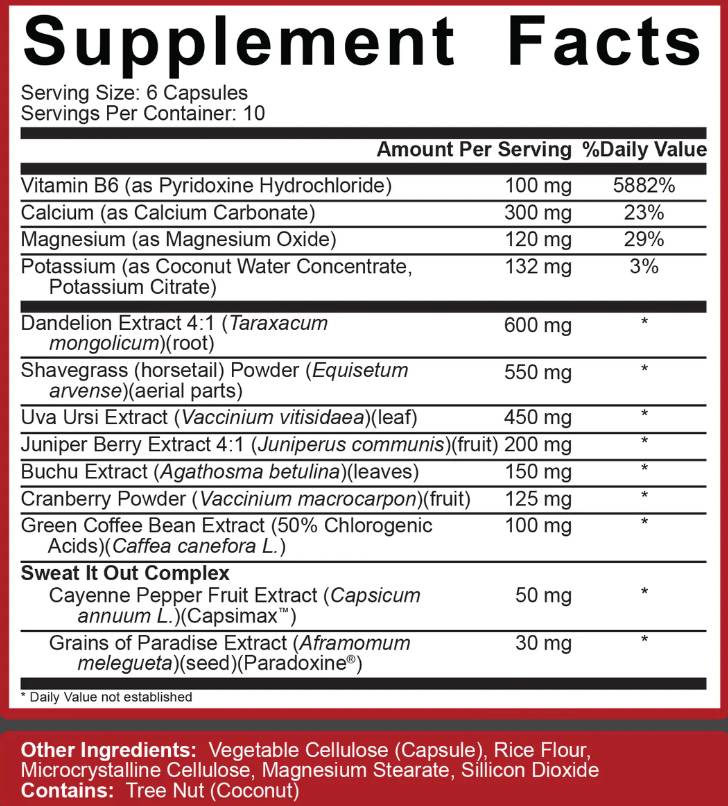 Stage Ready Diuretic - 60 capsules - Nutra Best Europe