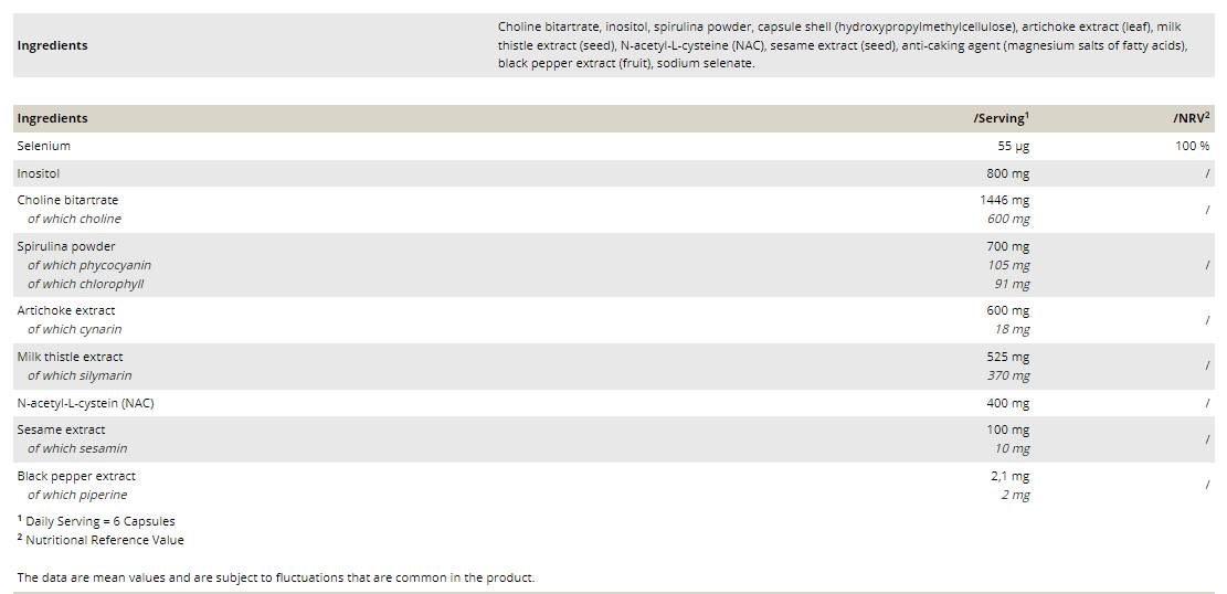 Liver Support 90 capsules - Nutra Best Europe