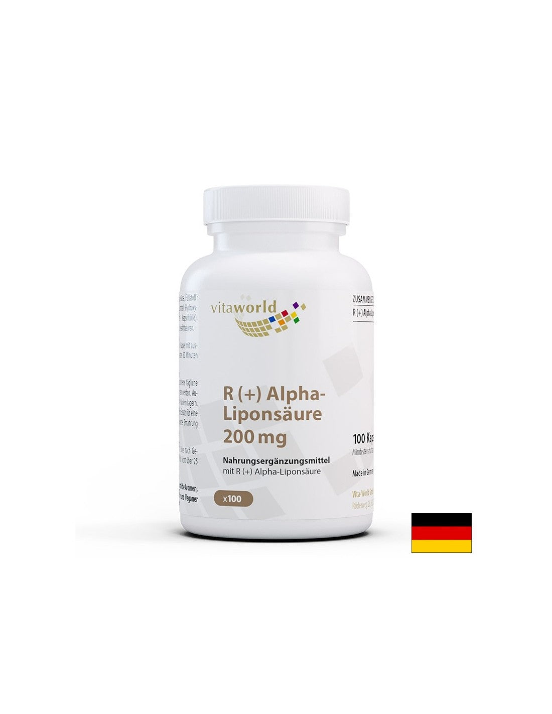 Anyagcsere és vércukorszint - R(+) Alfa liponsav (R + Alpha-Liponsaure), 200 mg x 100 kapszula