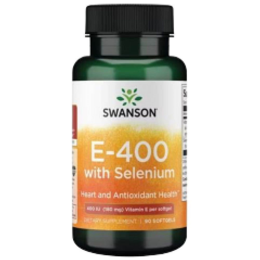 E with Selenium 400 IU - 90 Gel capsules - Nutra Best Europe