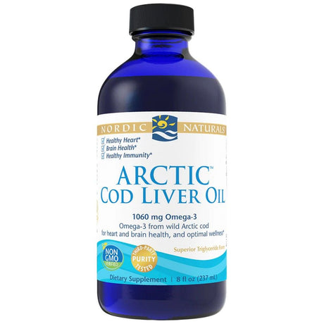 Arctic Cod Liver Oil 1060 mg - 237 ml - Nutra Best Europe