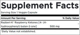 Razberi-K 500 mg/Maximális erősségű málna ketonok - 60 kapszula