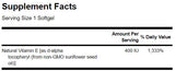 Real Food E GMO-mentes napraforgóolajból 60 gél kapszula