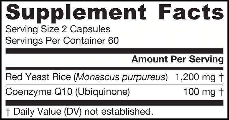 Vörös élesztő rizs 1200 mg + CoQ10 100 mg - Vörös élesztő rizs + Q10 koenzim 120 kapsz.
