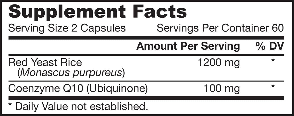 Red Yeast Rice + CoQ10 600 mg - 120 kapszula