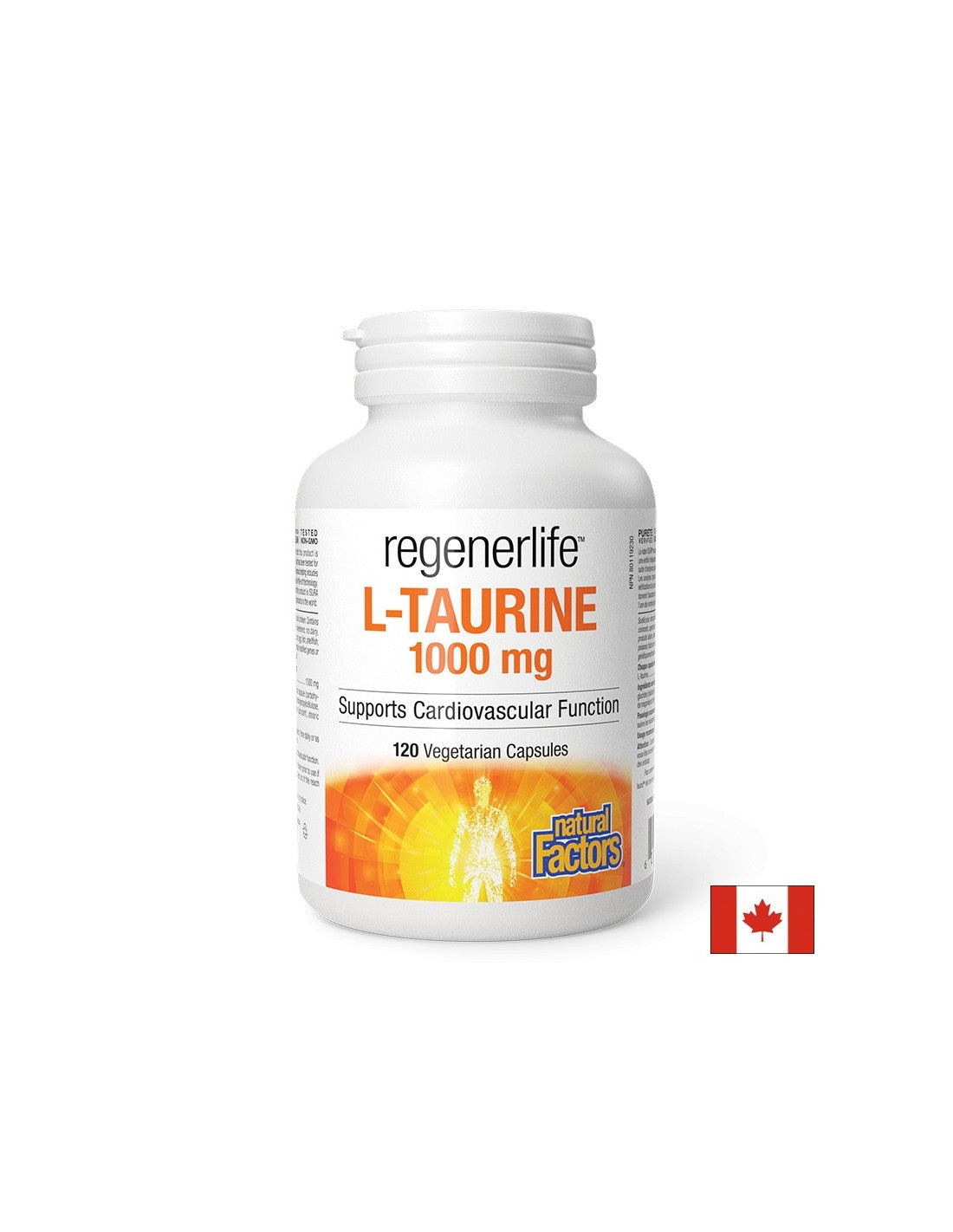 Izom- és szívműködés - RegenerLife™ L-taurin, 1000 mg x 120 kapszula