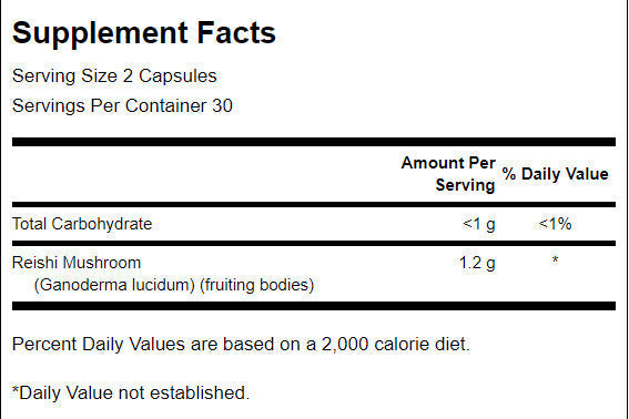 Reishi gomba 600 mg - 60 kapszula