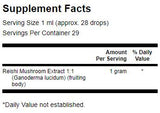 Reishi gomba folyékony kivonat (alkohol- & Cukormentes) - 29,6 ml