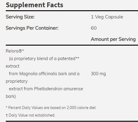Relora 300 mg 60 kapszula, 60 adag