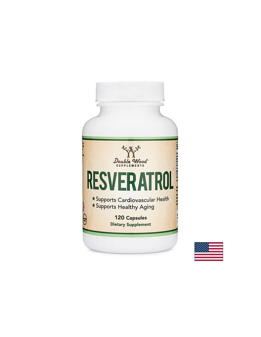 Resveratrol, 120 <tc>Double Wood</tc> kapszulák