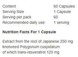 Resveratrol 125 mg - 60 kapszula