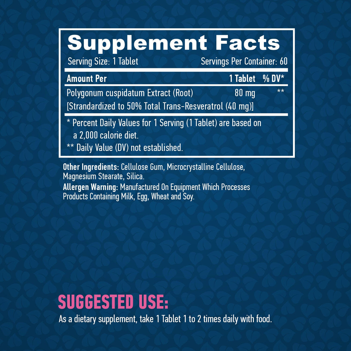 Resveratrol 40 mg./60 Tab.