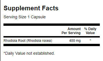 Rhodiola Rosea Root 400 mg - 100 kapszula