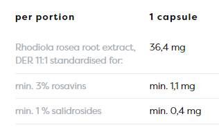 Rhodiola Rosea Root 400 mg - 120 kapszula
