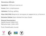 Rozmaring olaj | 100% tisztaságú Rosmarinus Officinalis - 59 ml
