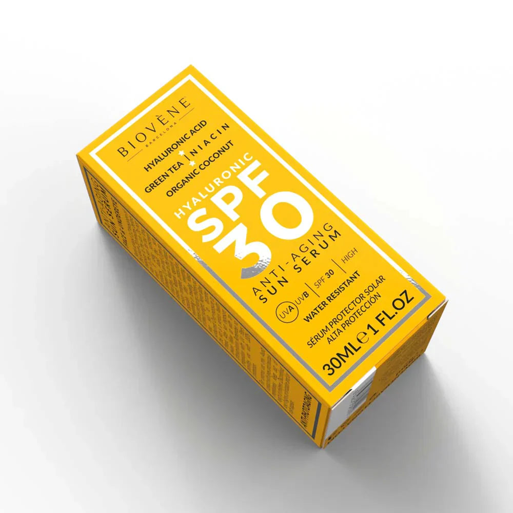 Öregedésgátló arc fényvédő SPF 30 hialuronsavval - 30 ml