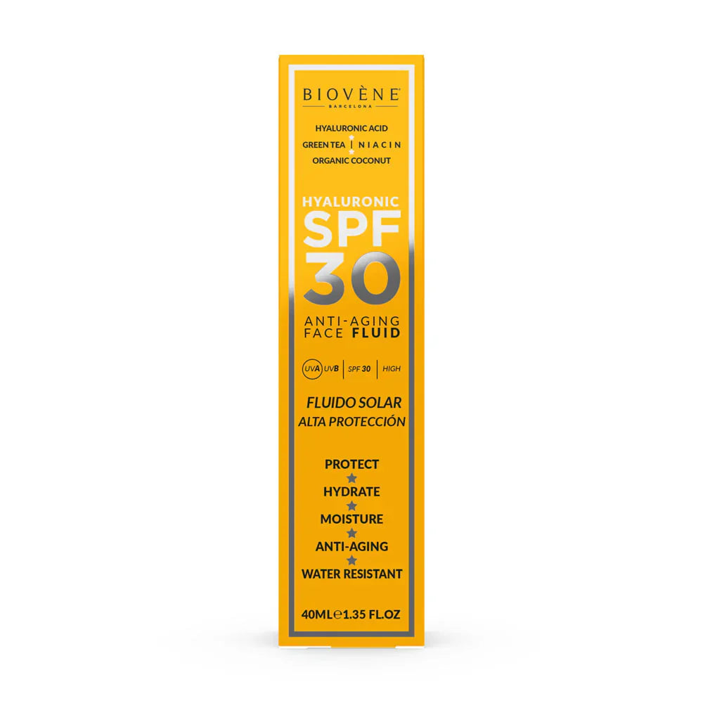 Hidratáló arc fényvédő SPF 30 öregedésgátló hialuronsavval - 40 ml