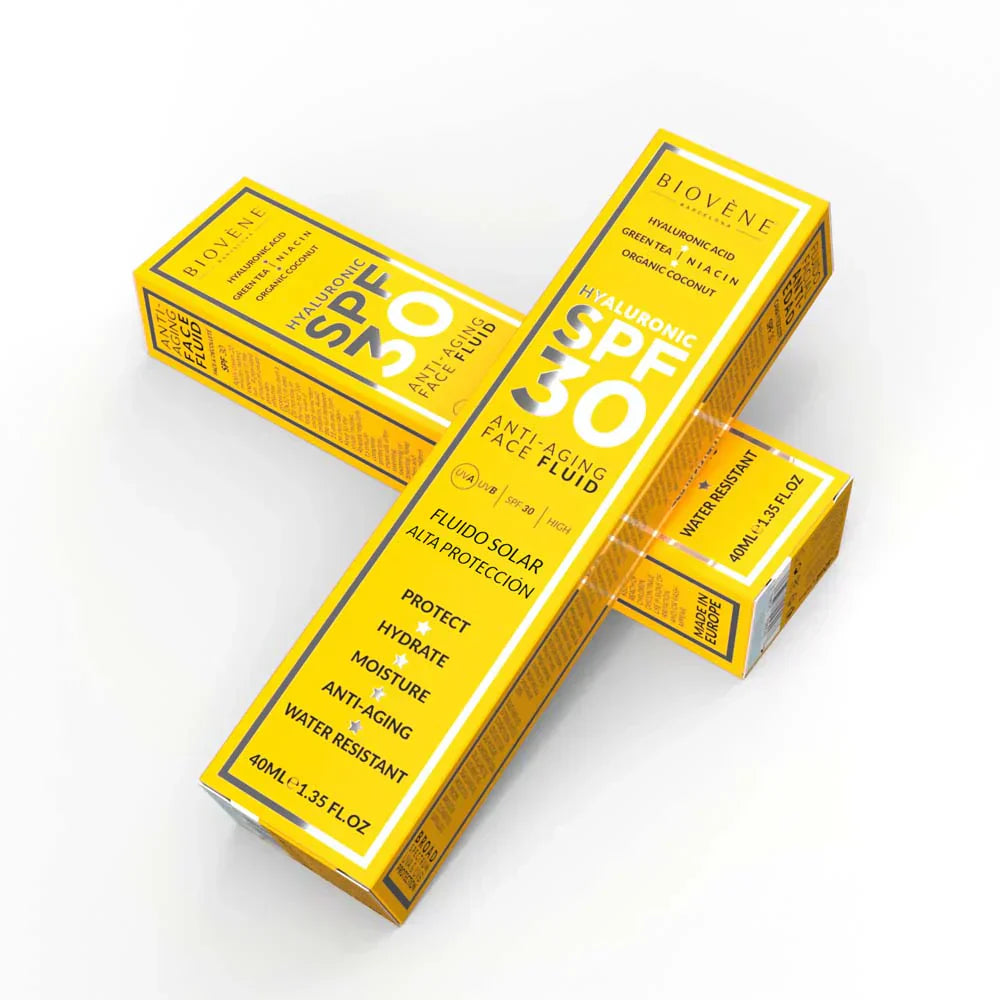 Hidratáló arc fényvédő SPF 30 öregedésgátló hialuronsavval - 40 ml
