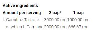 L-Carnitine 3000 Caps - 120 capsules - Nutra Best Europe