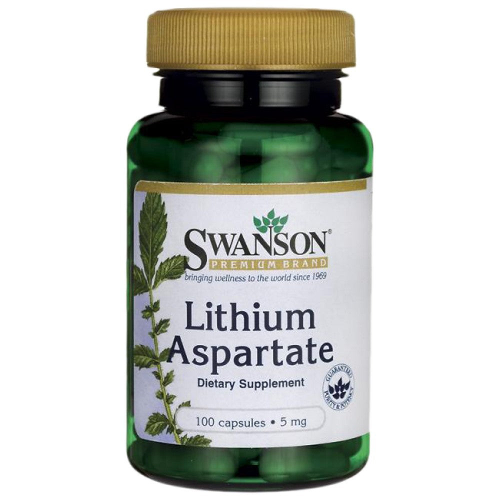 Lithium Aspartate 5 mg 100 capsules - Nutra Best Europe