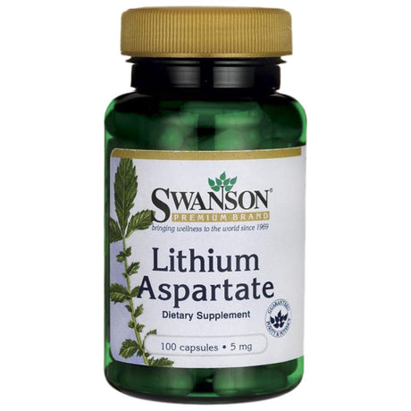 Lithium Aspartate 5 mg 100 capsules - Nutra Best Europe