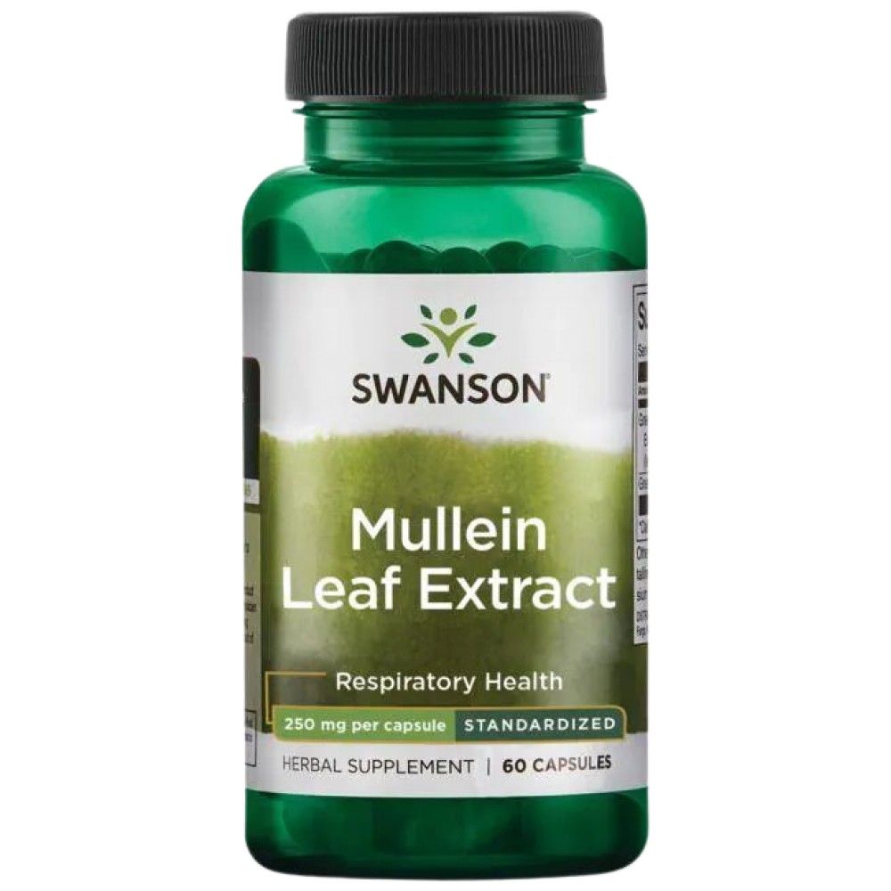 Full Spectrum Mullein Leaf 500 mg - 60 capsules - Nutra Best Europe