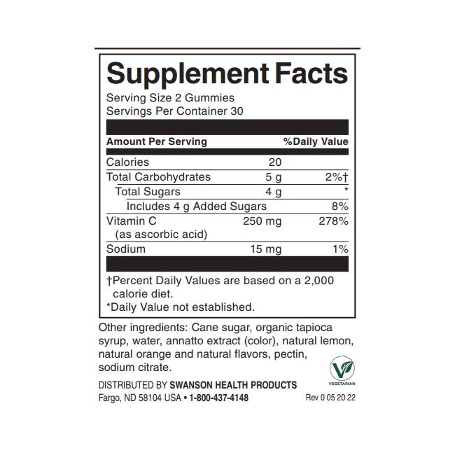 Vitamin C Gummies - 60 gummies - Nutra Best Europe