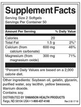 Liquid Calcium & Magnesium - 100 Gel capsules - Nutra Best Europe