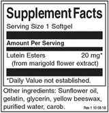 Lutein 20 mg - 60 Softgels - Nutra Best Europe