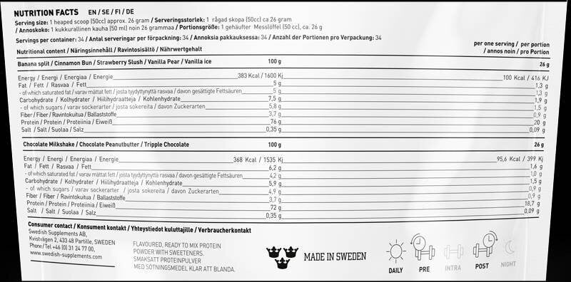 <tc>Swedish Supplements</tc> Lifestyle Whey [900 gramm, 34 adag]