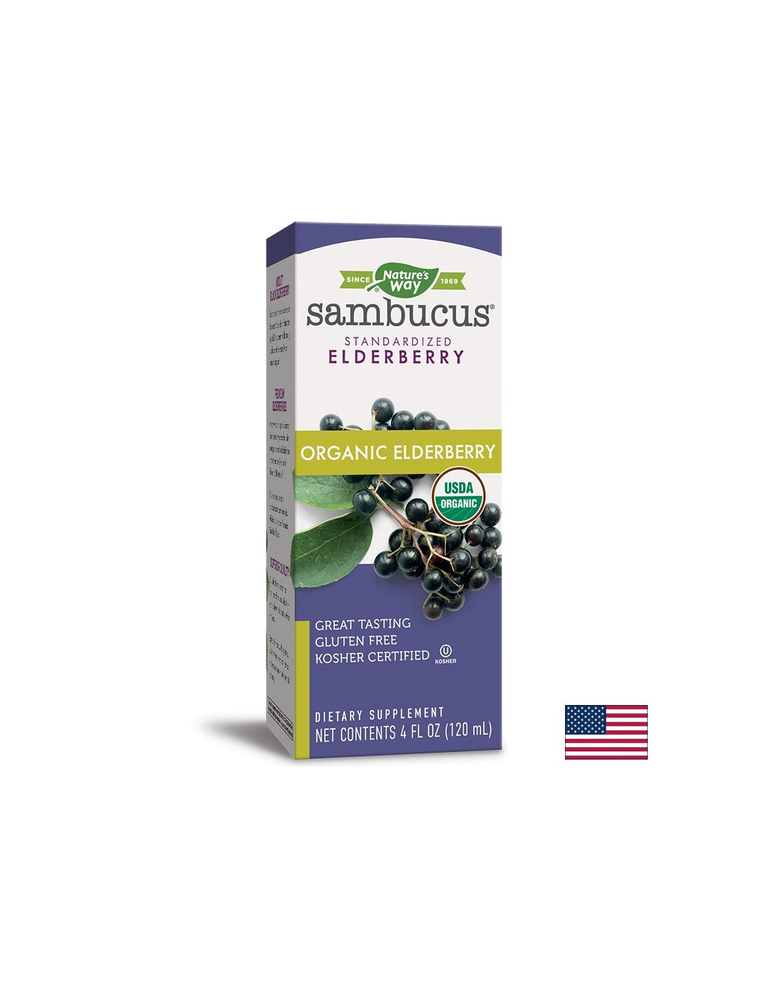 Sambucus Organic Szirup x 120 ml Nature's Way