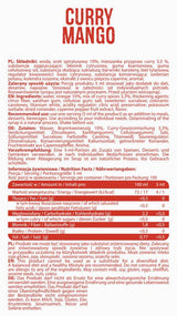 Nulla kalóriatartalmú szósz | Curry mangó - 500 ml
