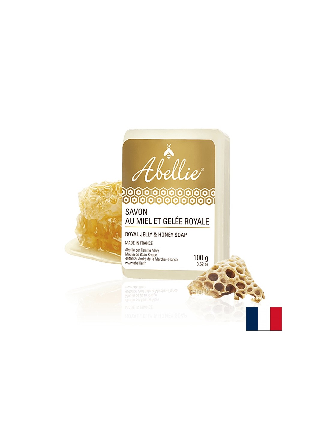 Szappan mézzel és méhpempővel - Savon au miel et gelée royale, 100 g